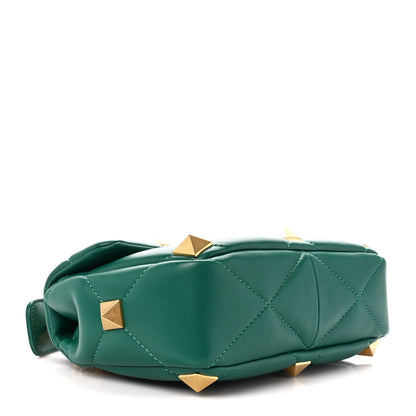 Valentino Garavani Nappa Medium Roman Stud Shoulder Bag Jungle 4 of 10
