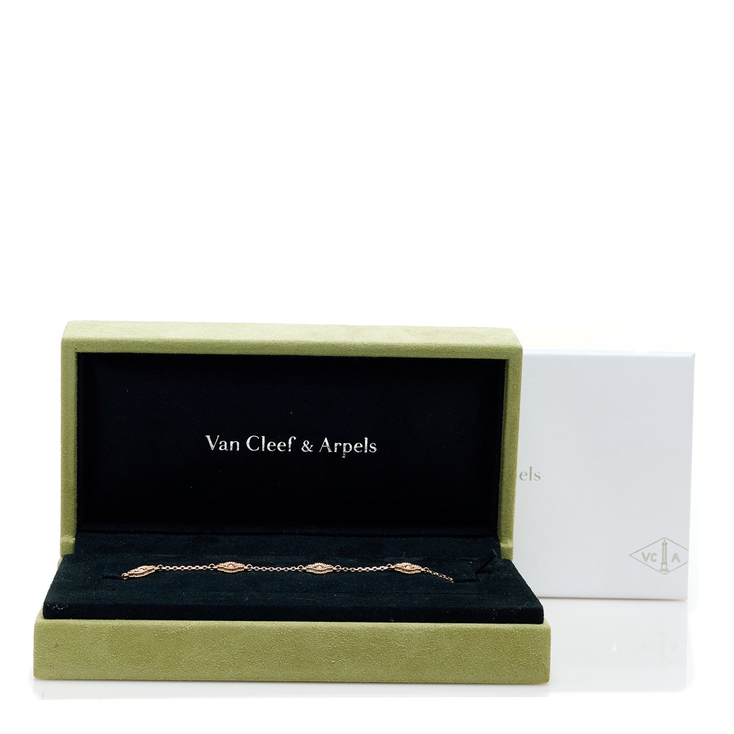 Van Cleef & Arpels 18K Rose Gold 6 Motifs Sweet Alhambra Bracelet 5 of 5