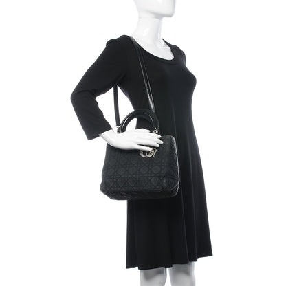 Christian Dior Nylon Cannage Medium Lady Dior Black 2 of 11