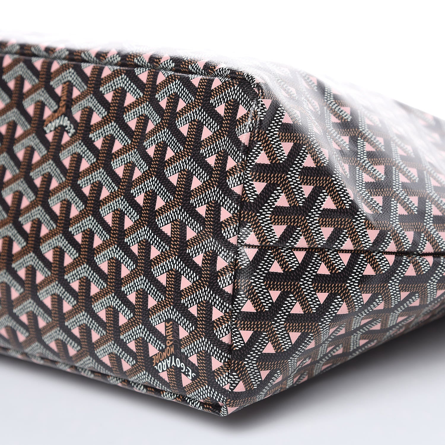 Goyard Goyardine Saint Louis Claire Voie PM Black Rose Pink 9 of 9