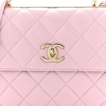 Chanel Lambskin Quilted Small Trendy CC Flap Dual Handle Bag Light Pink 8 of 11