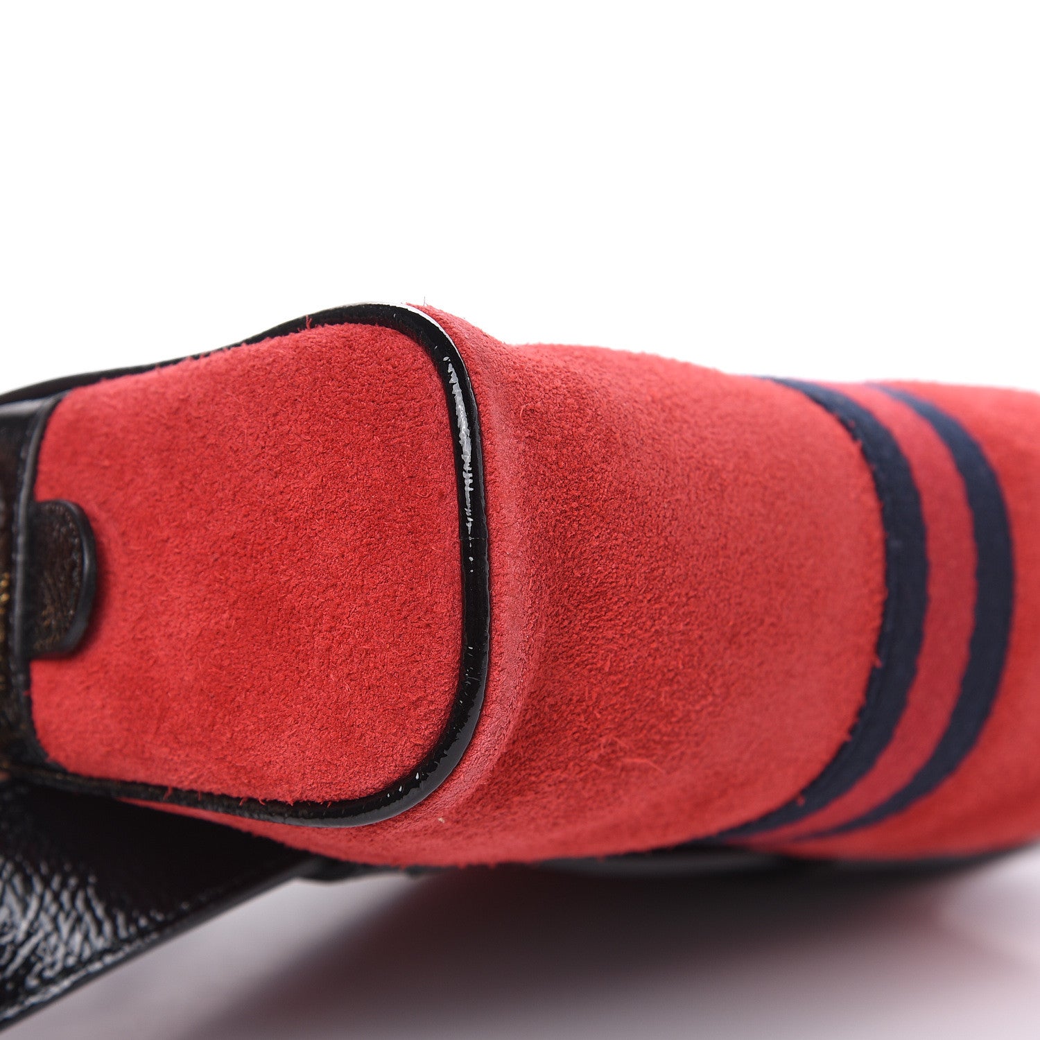 Gucci Suede Small Ophidia Belt Bag 75 30 Hibiscus Red 10 of 11