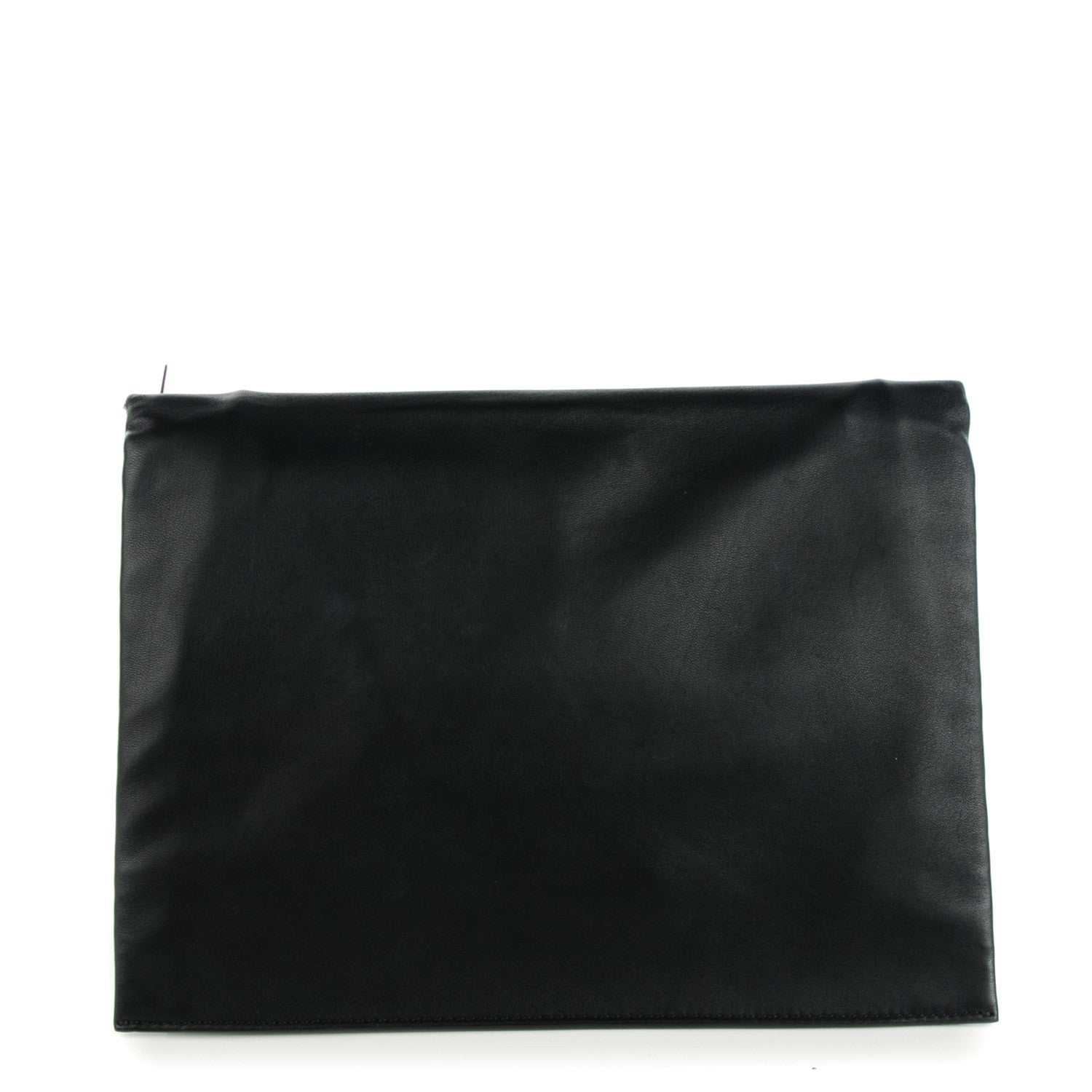 Celine Lambskin Roll Clutch Black 1 of 7
