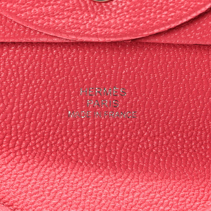 Hermes Chevre Mysore Bastia Coin Purse Rose Azalee 6 of 8