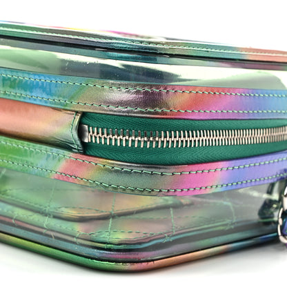 Chanel PVC Lambskin Filigree Small CC Filigree Vanity Case Green Multicolor 10 of 11