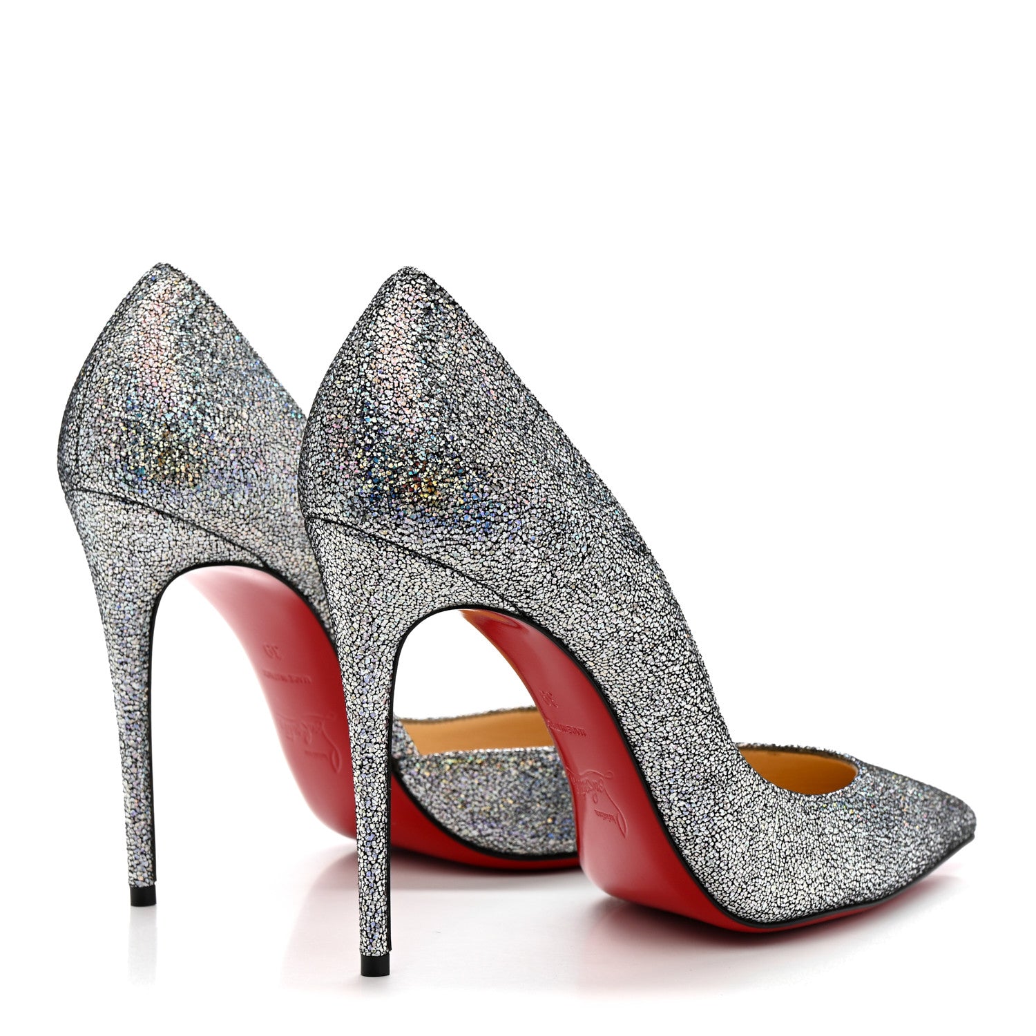 Christian Louboutin Nappa Mica Iriza 100 Pumps  39 Silver 5 of 10
