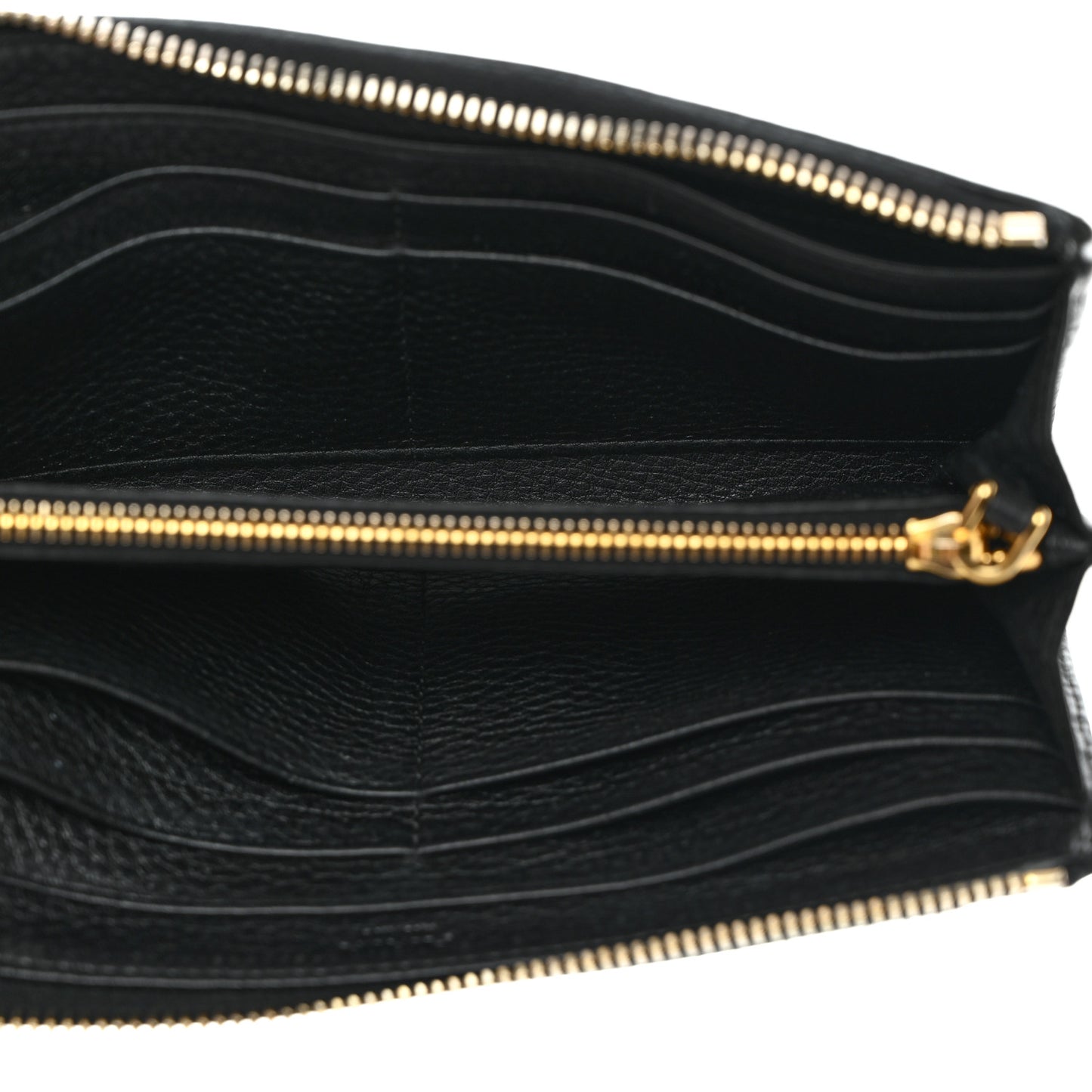 Vitello Move Half Zip Wallet Black