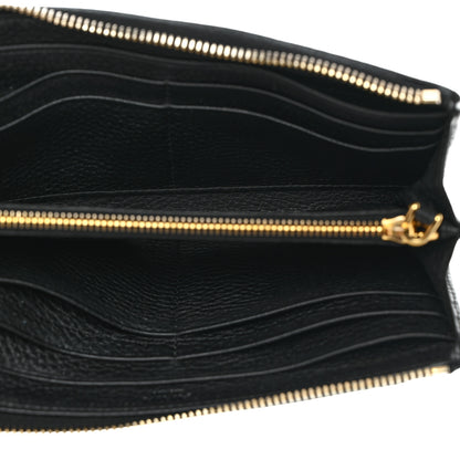 Prada Vitello Move Half Zip Wallet Black 5 of 8