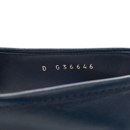 Chanel Lambskin Quilted CC Turnlock Loafers 40 Navy 6 of 13