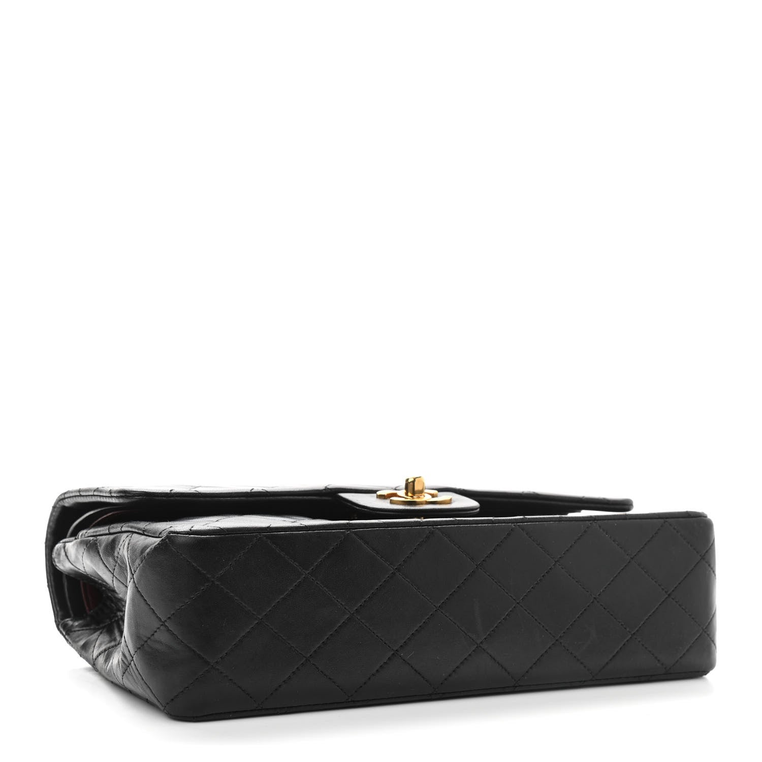 Chanel Lambskin Quilted Medium Double Flap Black 4 of 11