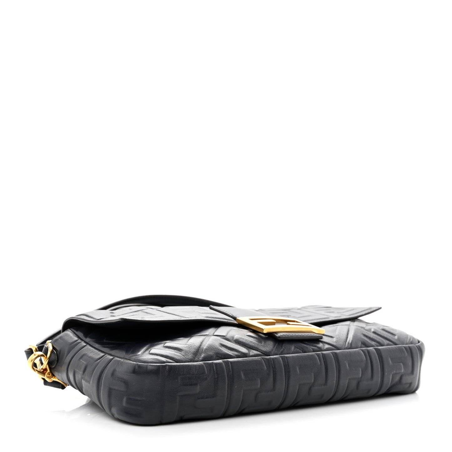 Nappa FF 1974 Embossed Large Baguette Midnight