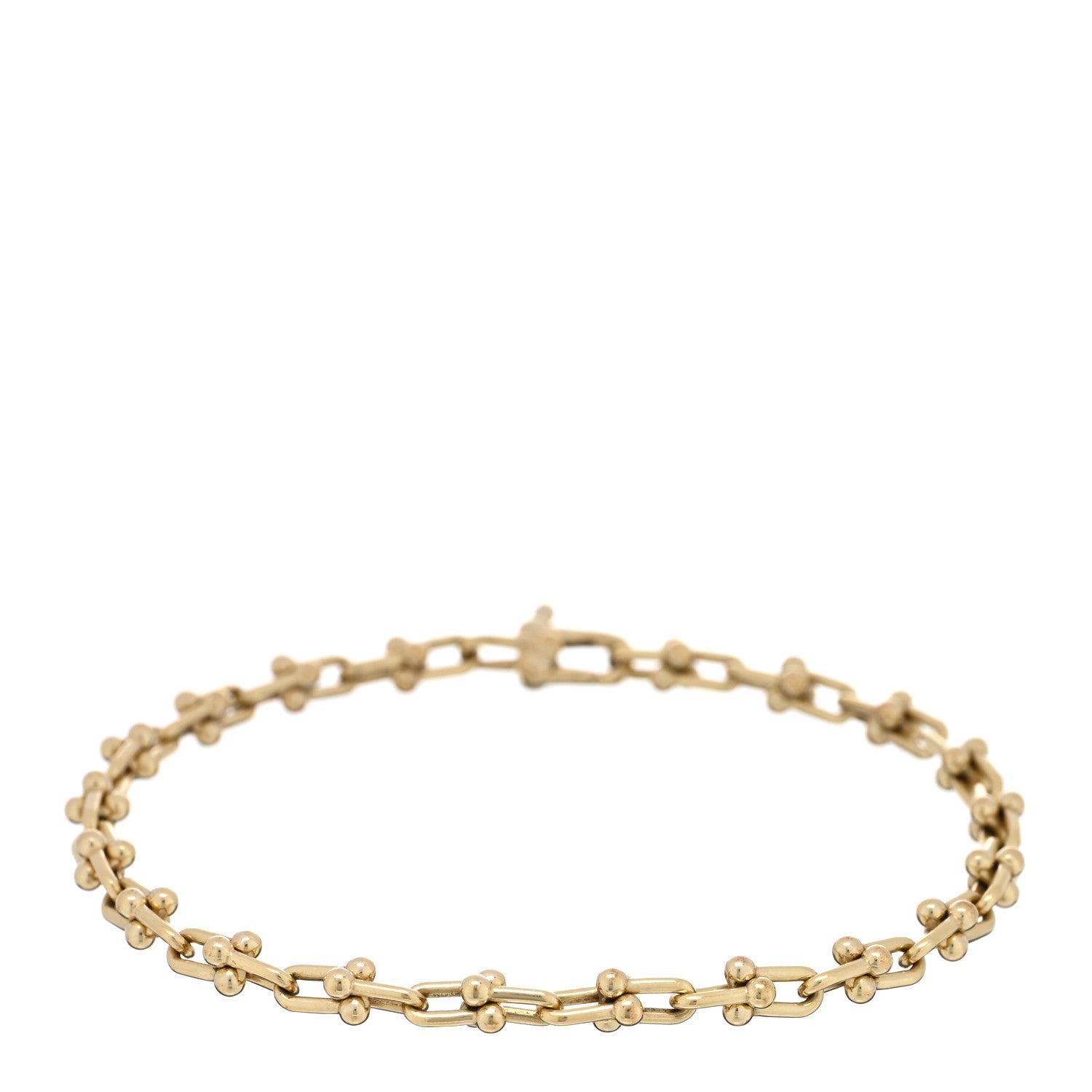Tiffany 18K Yellow Gold Micro HardWear Link Bracelet 1 of 3