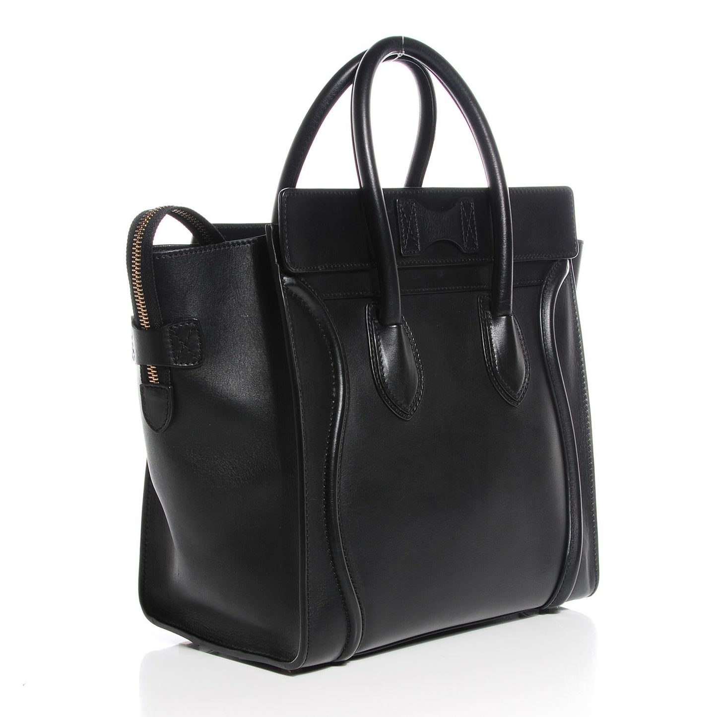 Smooth Calfskin Mini Luggage Black