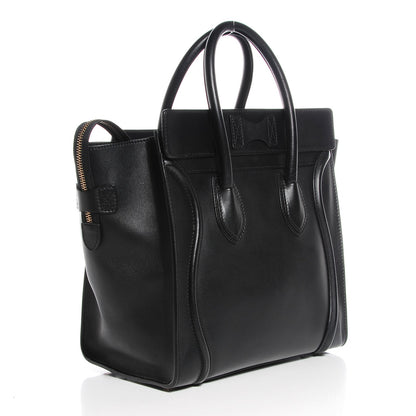 Celine Smooth Calfskin Mini Luggage Black 3 of 7