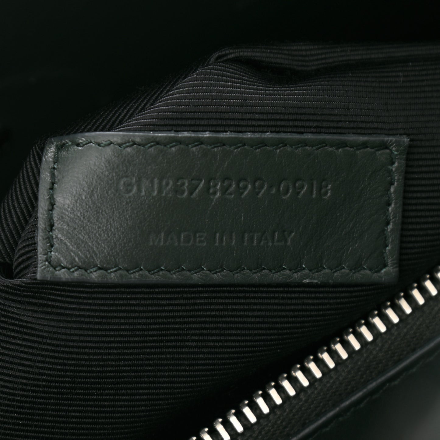 Patent Crocodile Embossed Small Sac de Jour Dark Green
