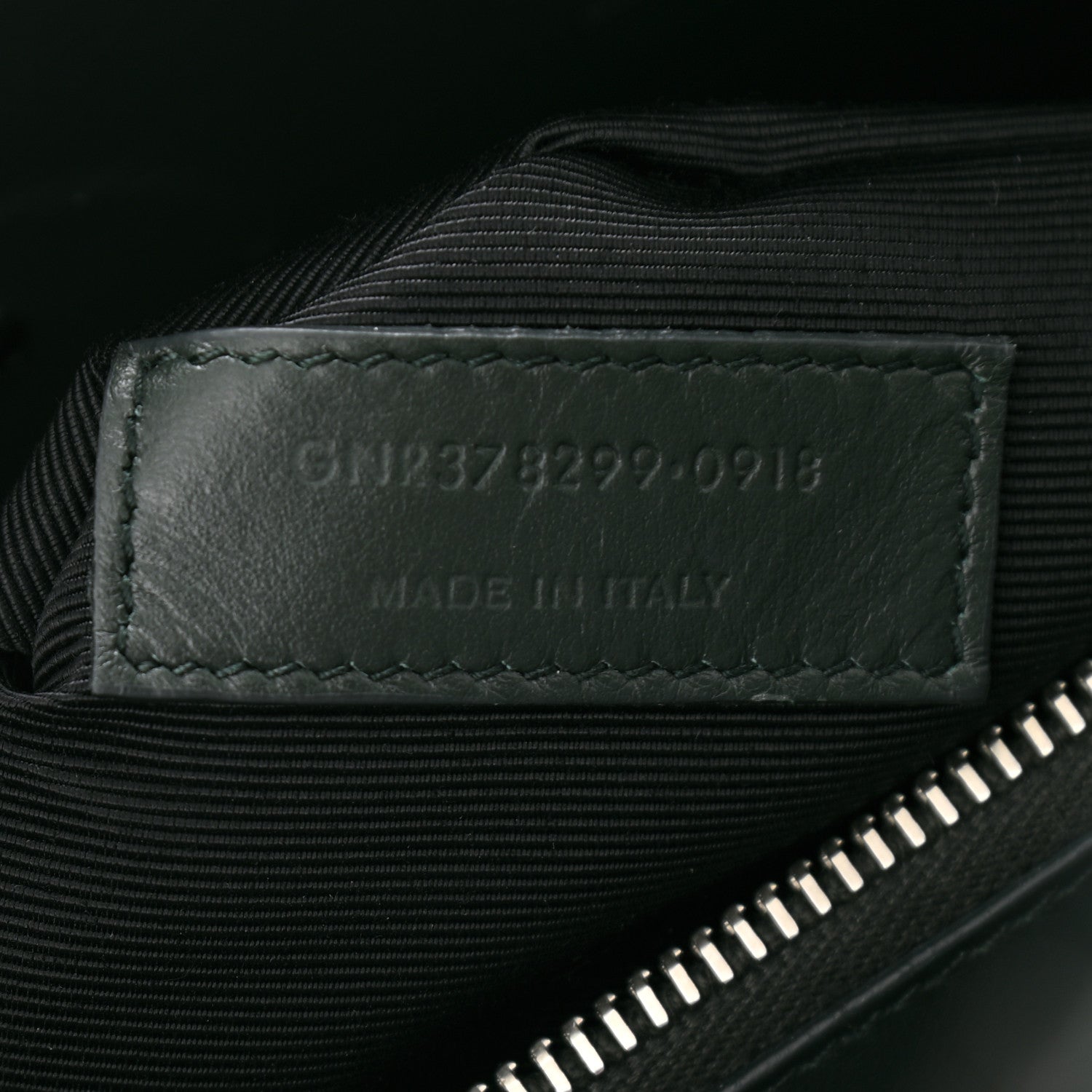 Saint Laurent Patent Crocodile Embossed Small Sac de Jour Dark Green 8 of 11
