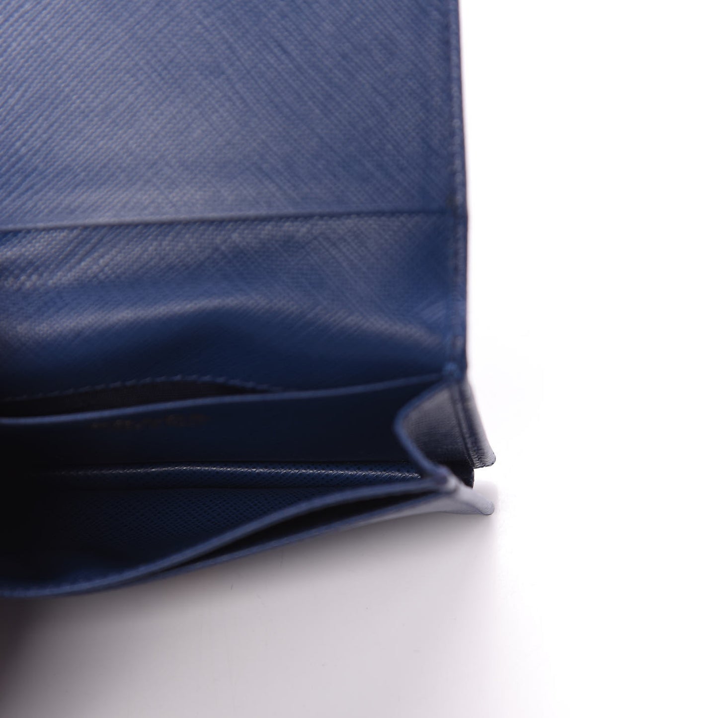 Saffiano Metal Wristlet Wallet Bluette