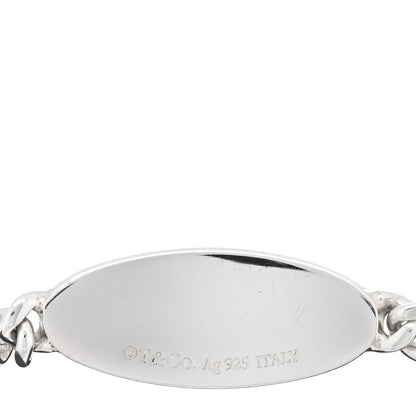 Tiffany Sterling Silver Diamond Return To Tiffany Oval ID Bracelet 3 of 4