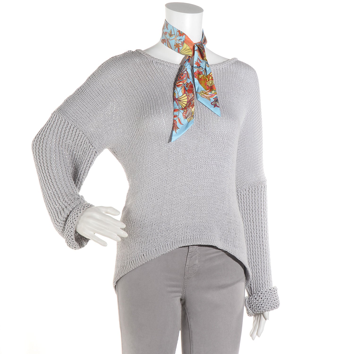 Hermes Silk Fleurs et Papillons de Tissus Twilly 2 of 5