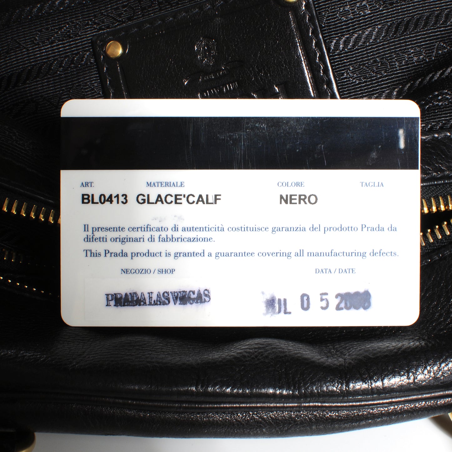 Glace Calf Large Dome Satchel Black