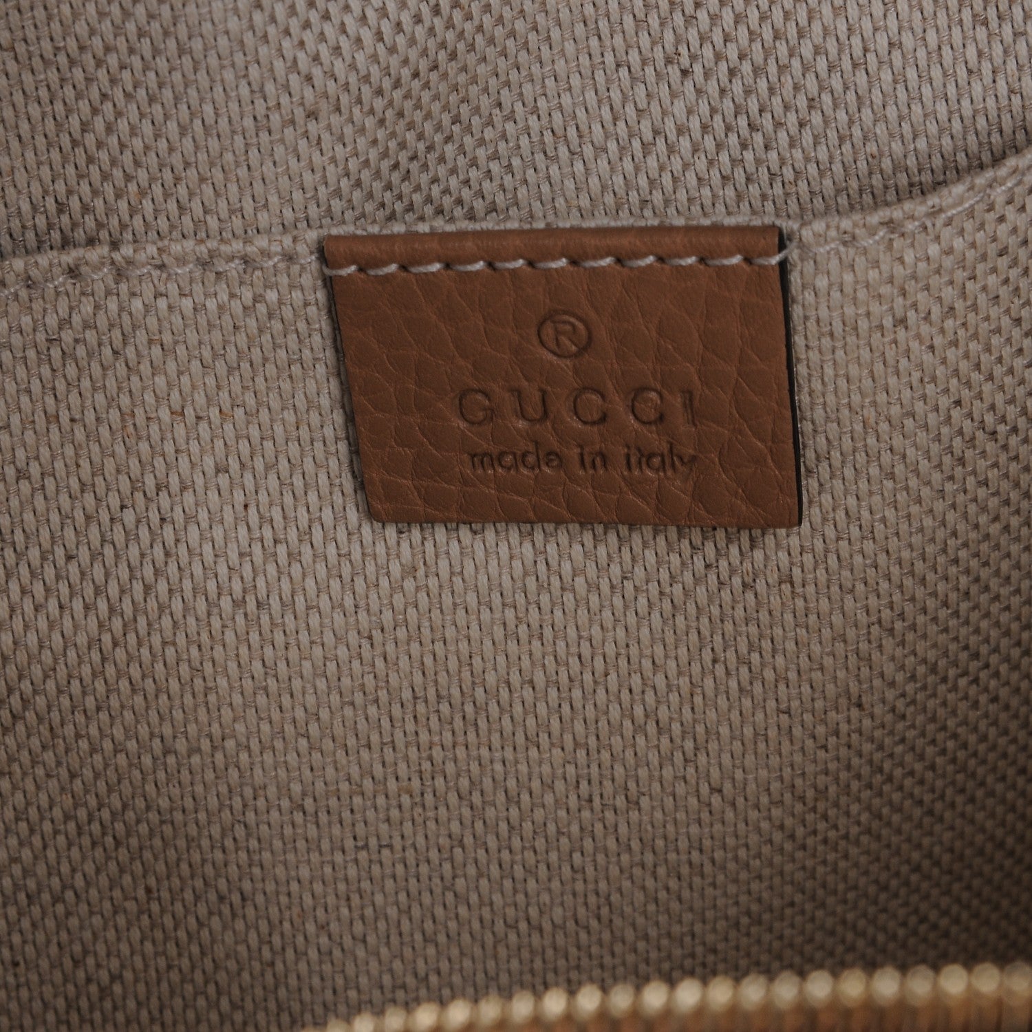 Gucci Pebbled Calfskin Small Soho Disco Bag Camelia 6 of 6