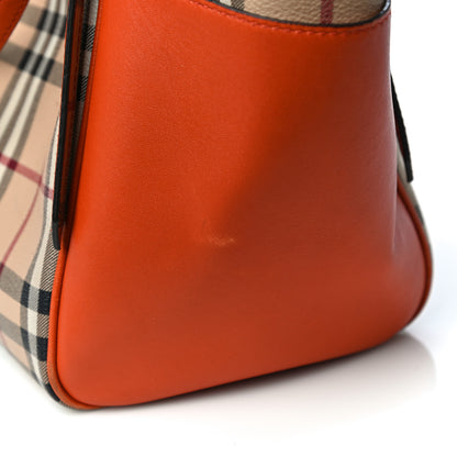 Burberry Haymarket Check Small Canterbury Tote Orange 15 of 20