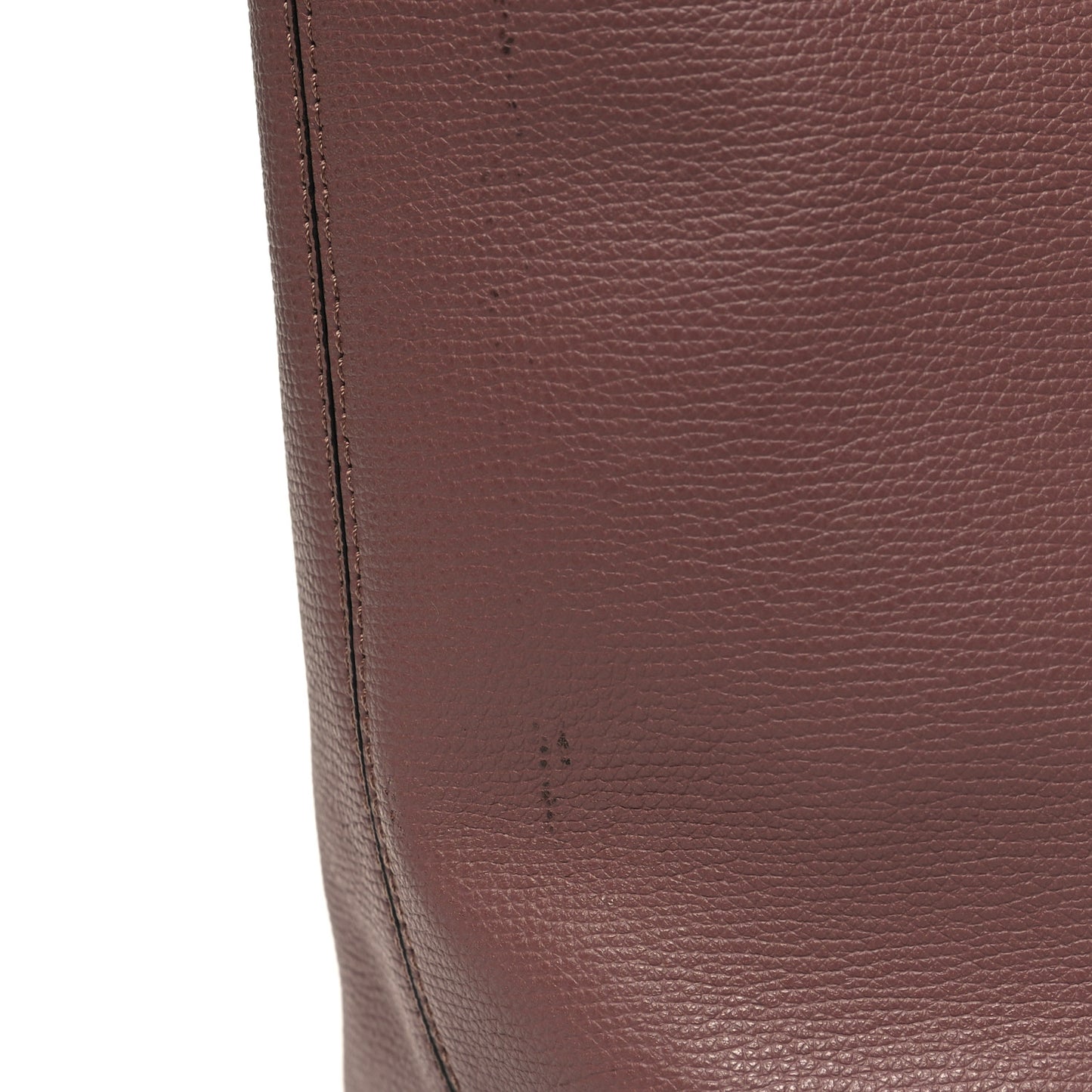 Grainy Calfskin Haymarket Check Medium Reversible Tote Light Elderberry
