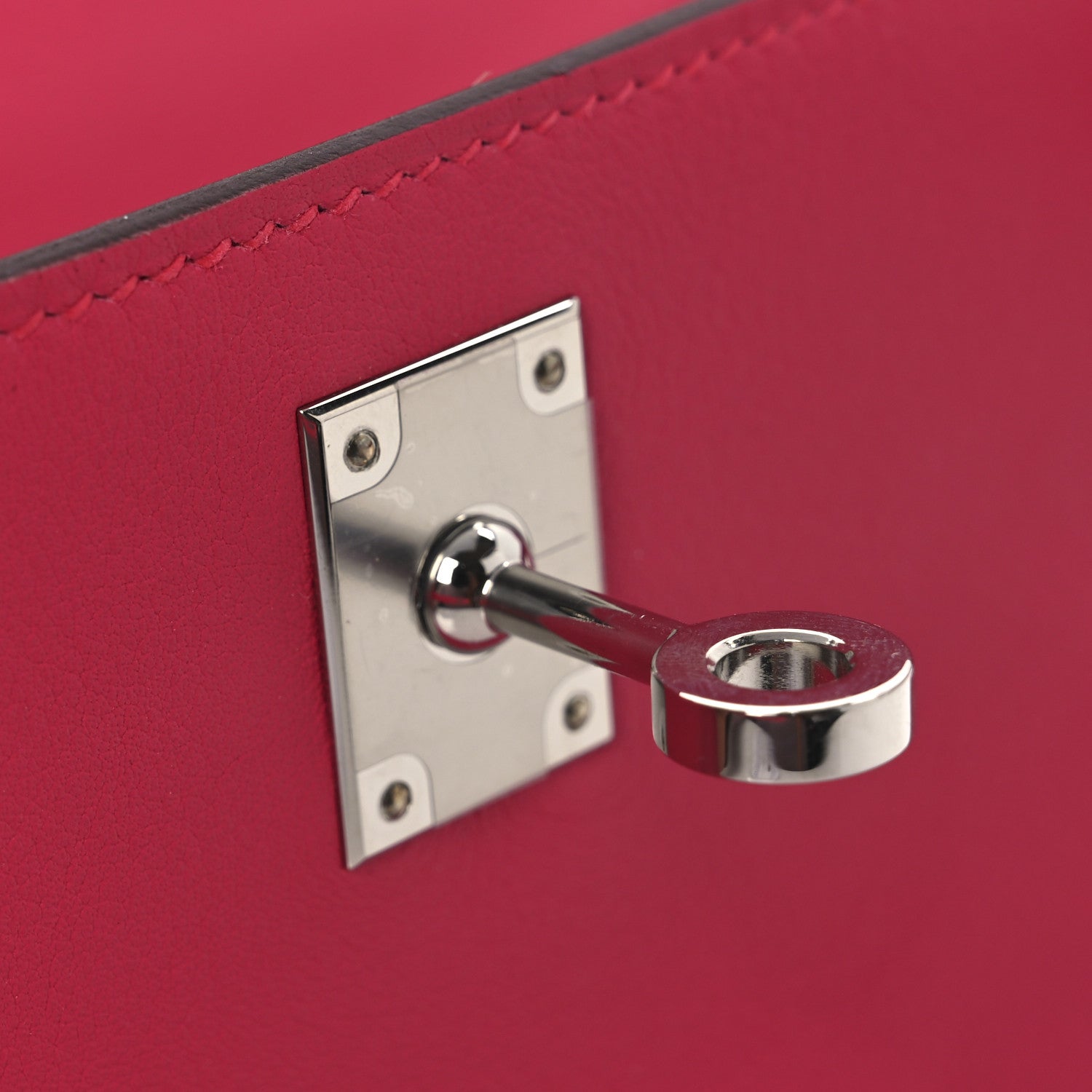 Hermes Swift Kelly Pochette Clutch Rose Extreme 11 of 12