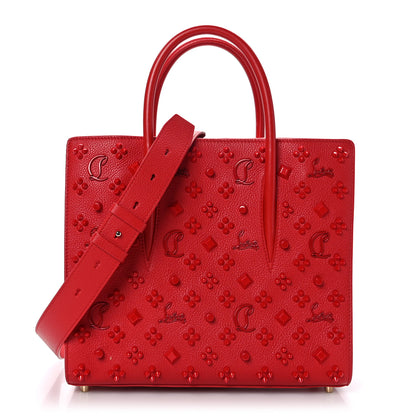 Christian Louboutin Calfskin Spikes Loubinthesky Medium Paloma Red 1 of 9