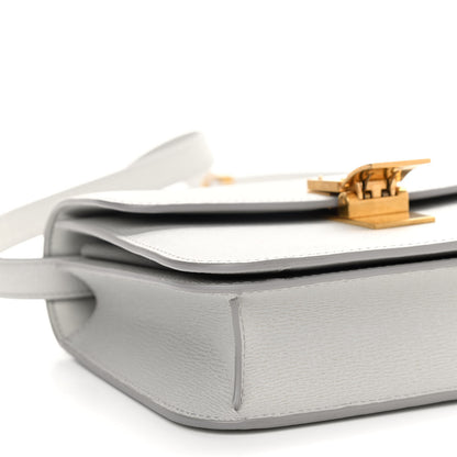 Celine Liege Calfskin Teen Classic Box Flap Bag Pale Grey 9 of 10