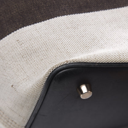 Burberry Canvas Mega Check Medium Susanna Hobo Black 9 of 12