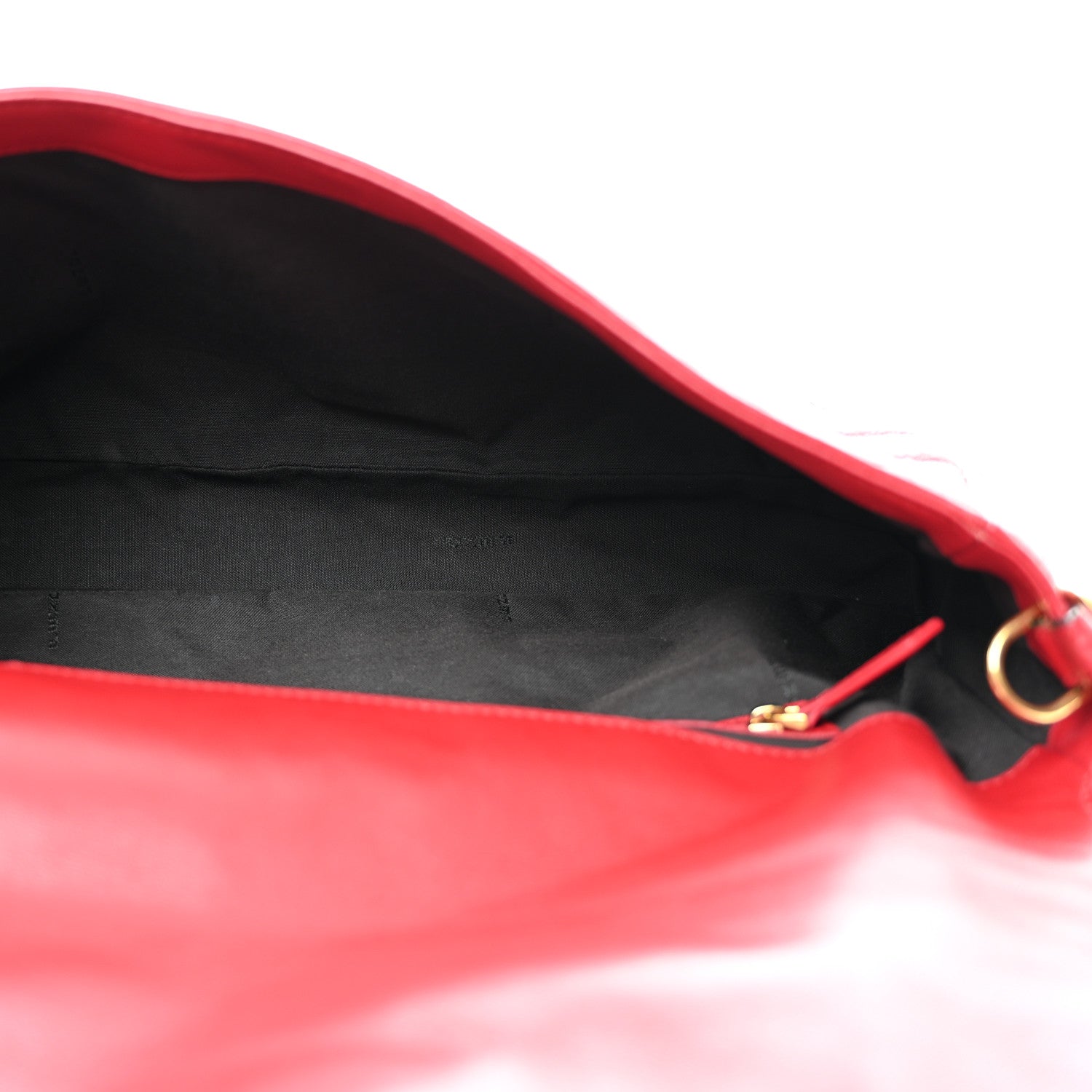 Fendi Nappa FF 1974 Embossed Large Baguette Fragola 5 of 11