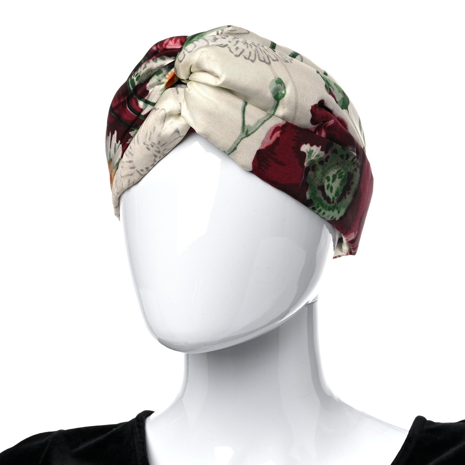Gucci Silk Flora Print Headband M Multicolor 2 of 6