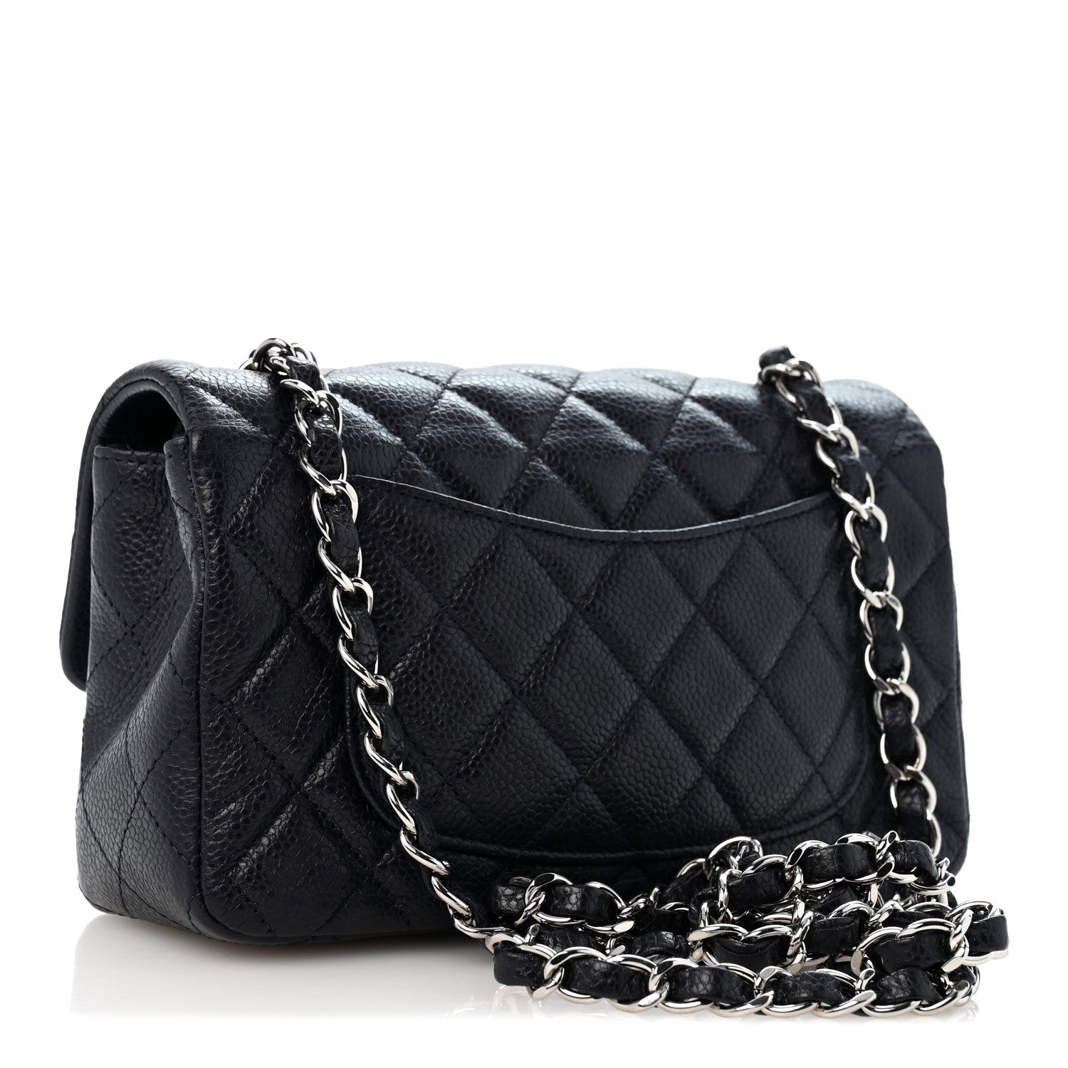 Chanel Caviar Quilted Mini Rectangular Flap Navy 3 of 13