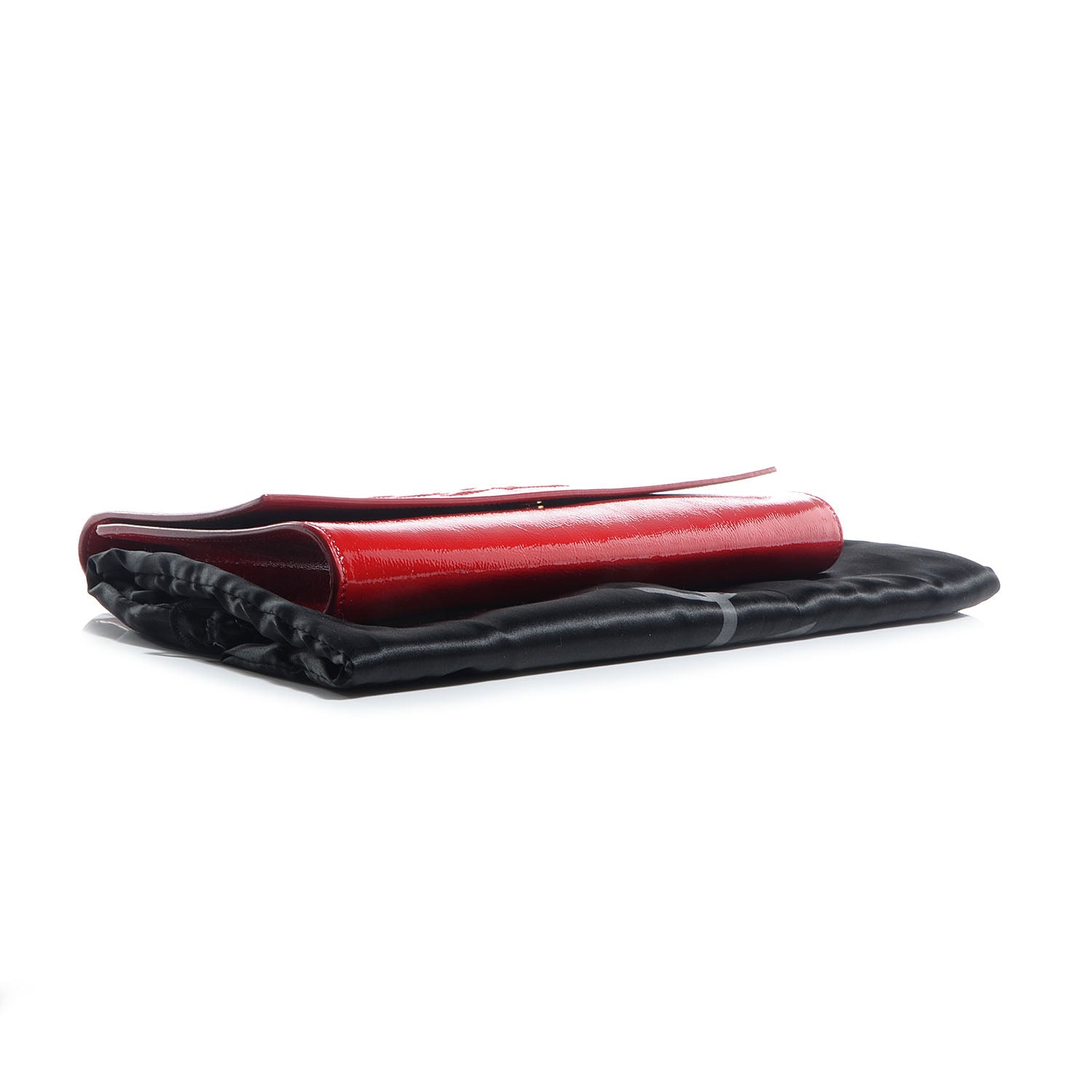 Saint Laurent Patent Monogram Large Belle De Jour Clutch Red 4 of 7