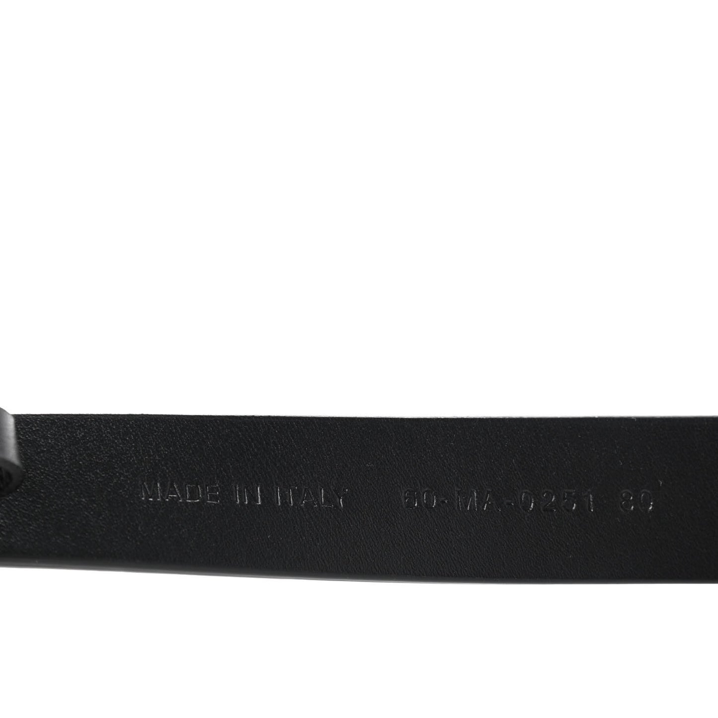 Calfskin Saddle Belt 80 Black