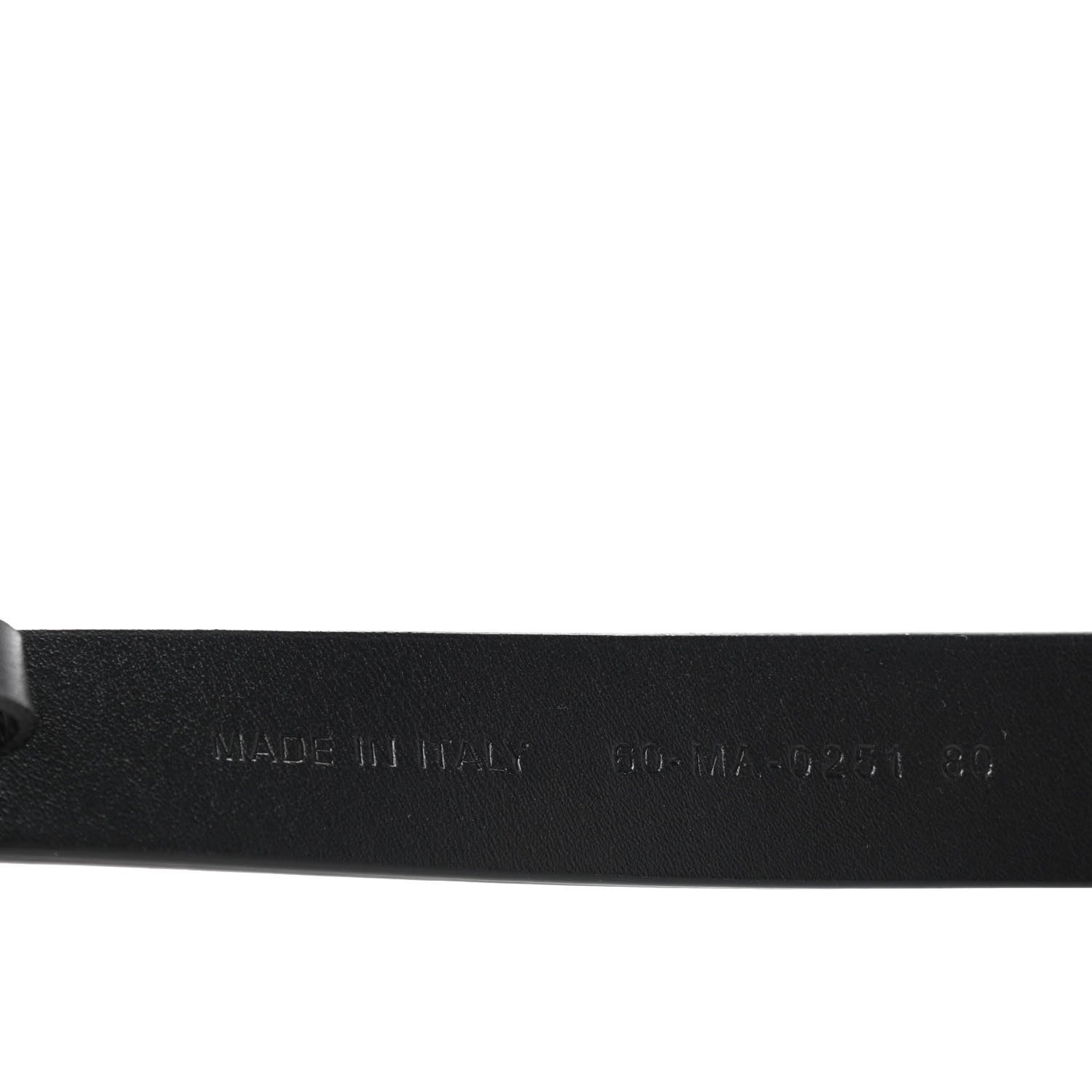 Christian Dior Calfskin Saddle Belt 80 Black 4 of 7