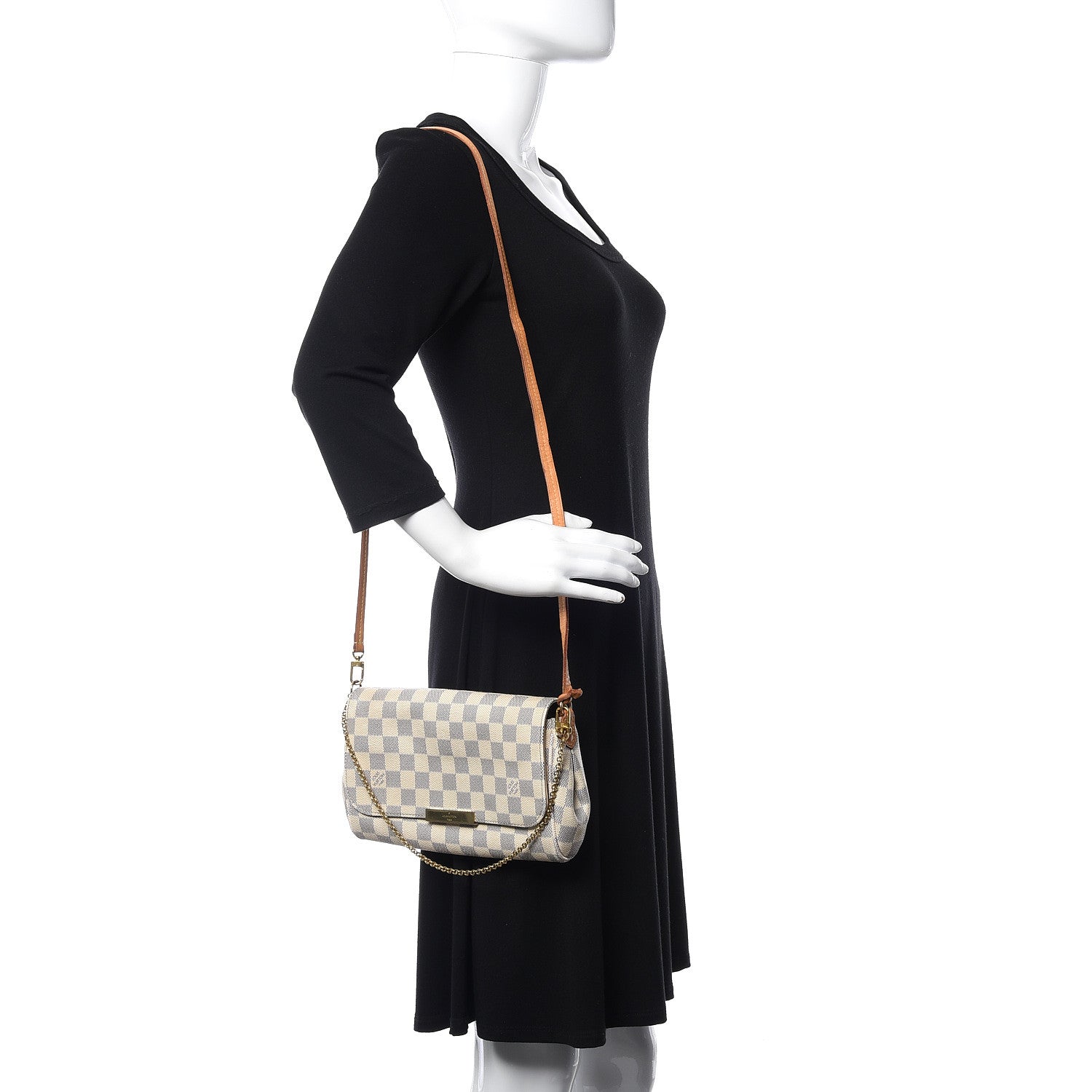 Louis Vuitton Damier Azur Favorite MM 2 of 14
