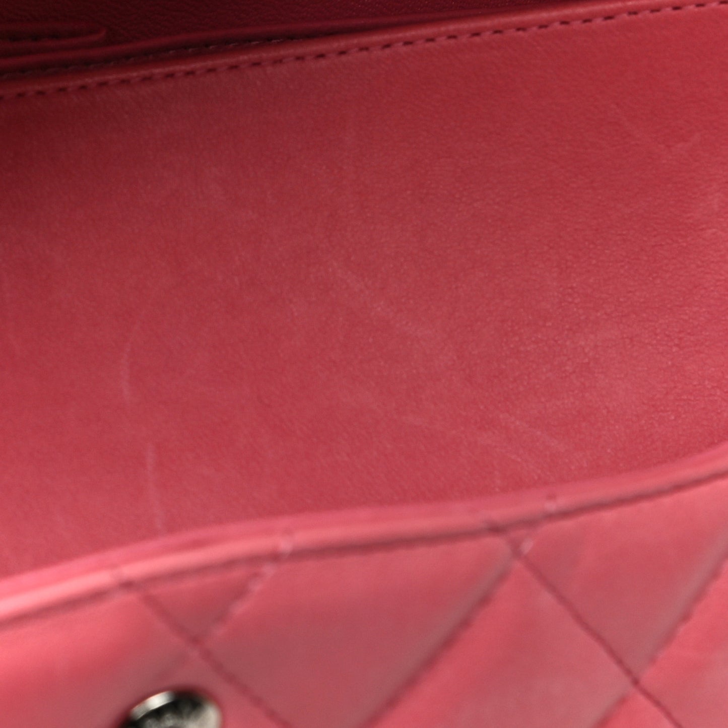 Lambskin Quilted Jumbo Double Flap Pink