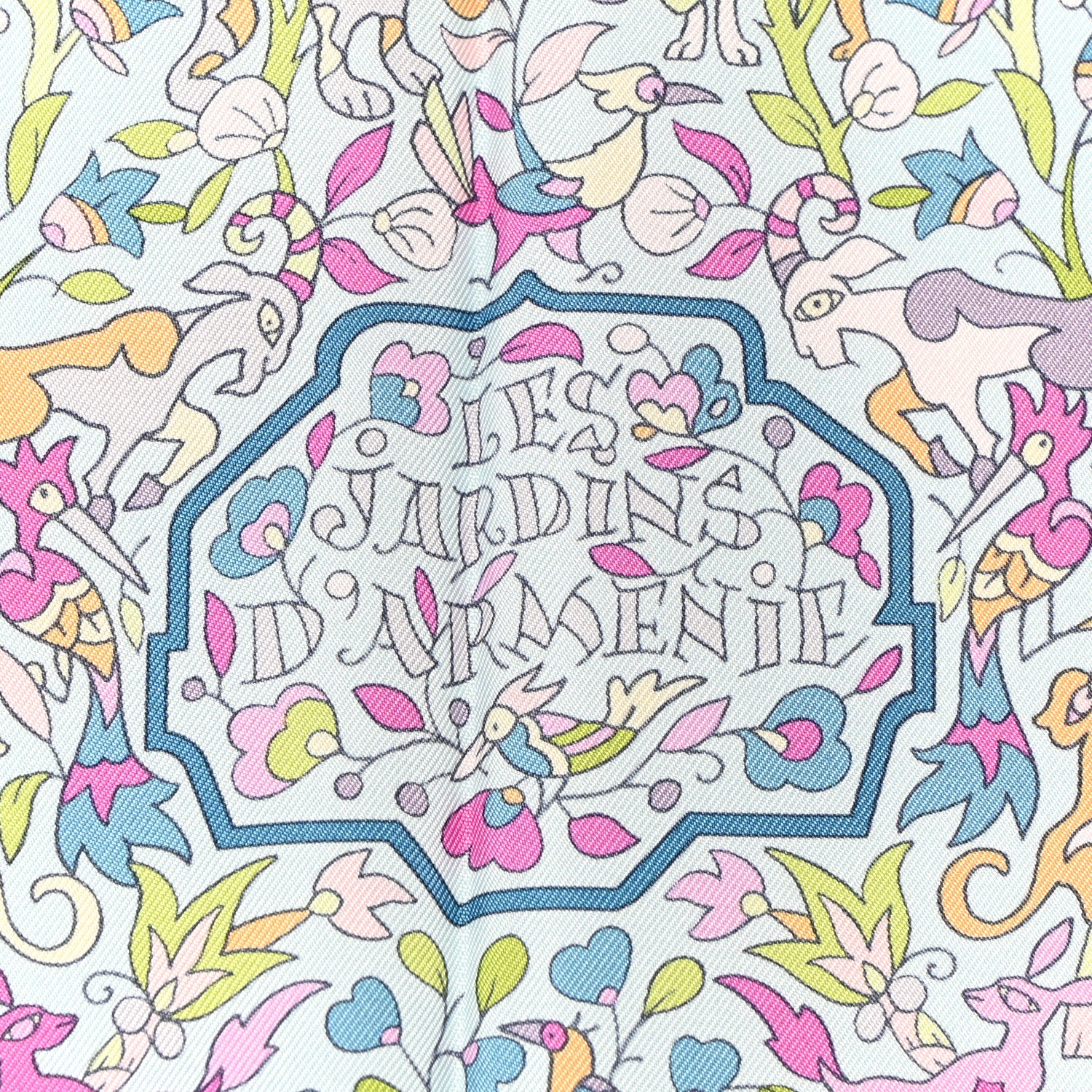 Hermes Silk Les Jardins D'Armenie Scarf 90 4 of 6