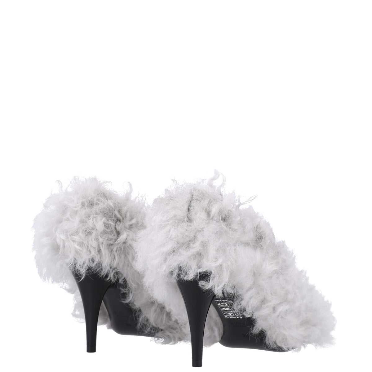 Shearling Musa Pumps 38 Alpy Gray