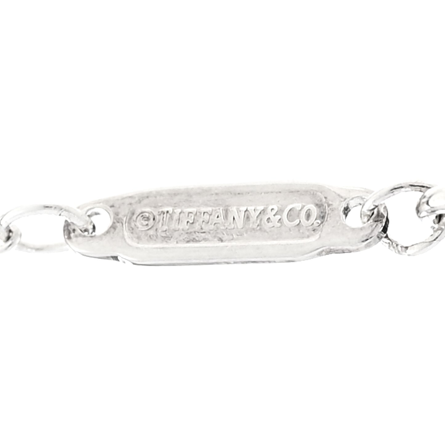 Sterling Silver Large T Smile Pendant Necklace
