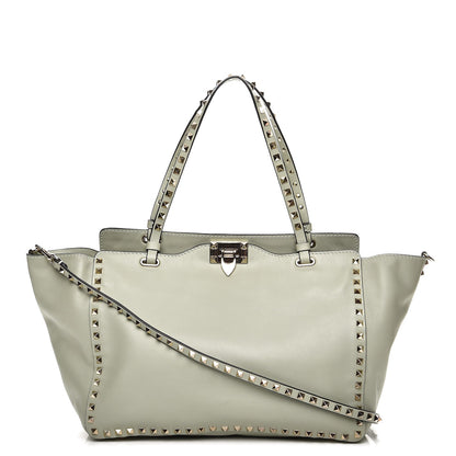 Valentino Garavani Vitello Medium Rockstud Tote Green Tea Sorbet 1 of 8