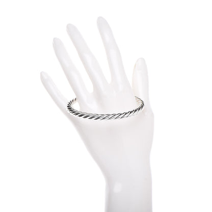 David Yurman Sterling Silver Black Onyx Cable Classics Bracelet 2 of 4
