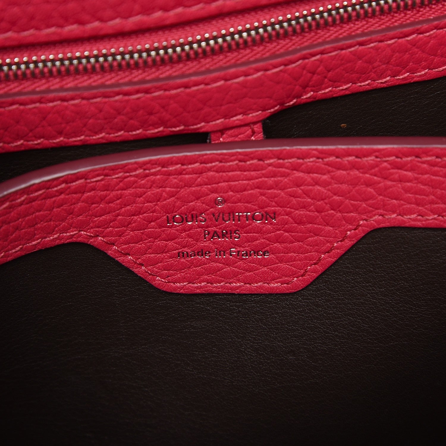 Louis Vuitton Taurillon Capucines BB Fuchsia 7 of 8