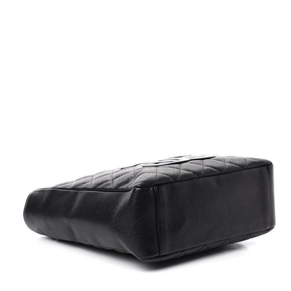 Chanel Caviar Quilted Petit Shopping Tote PST Black 4 of 10
