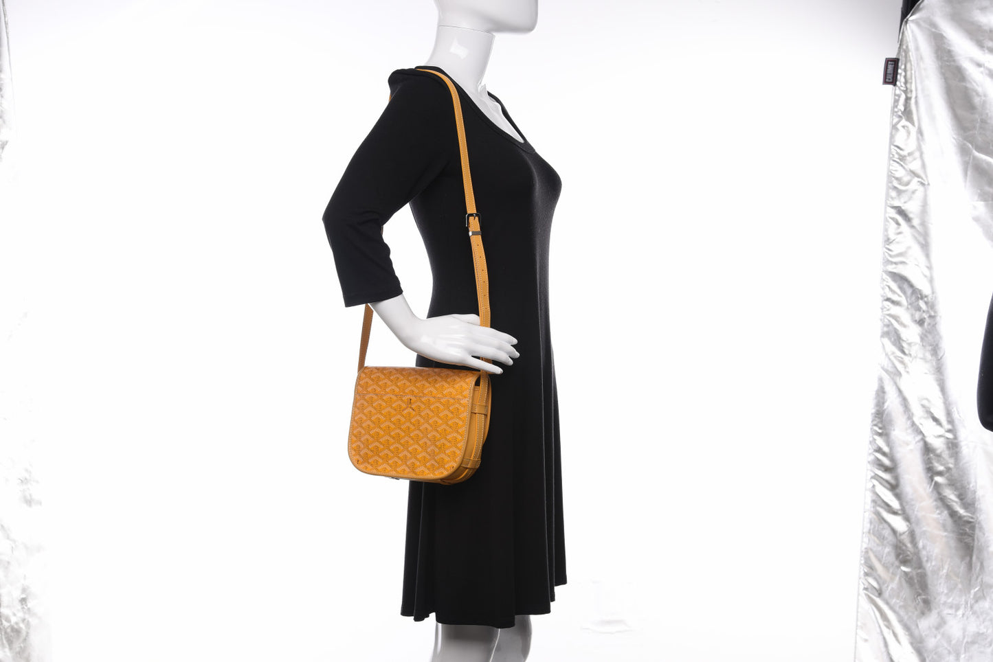 Goyardine Belvedere PM Messenger Bag Yellow