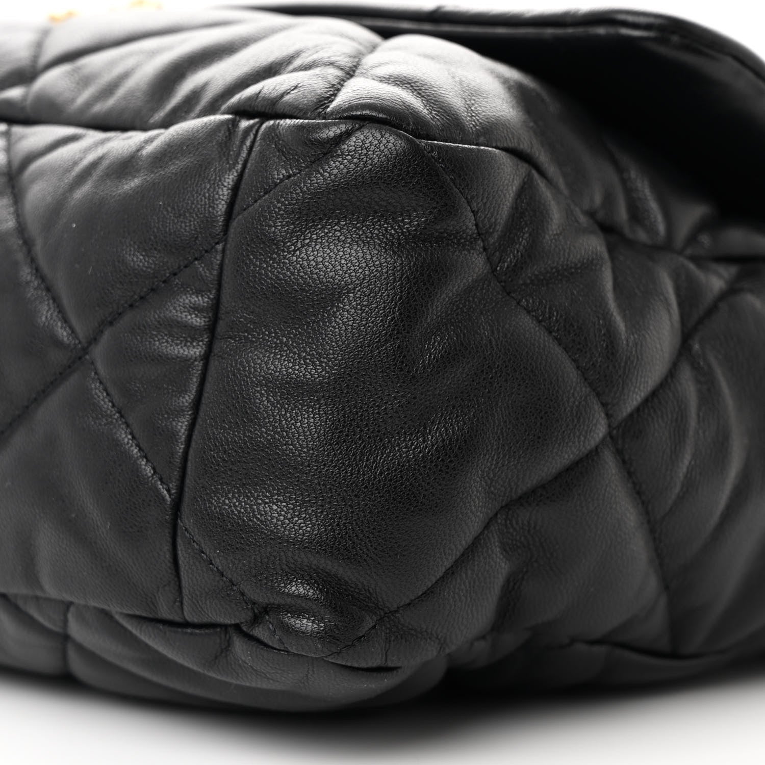 Chanel Lambskin Quilted Maxi Chanel 19 Flap Black 10 of 10