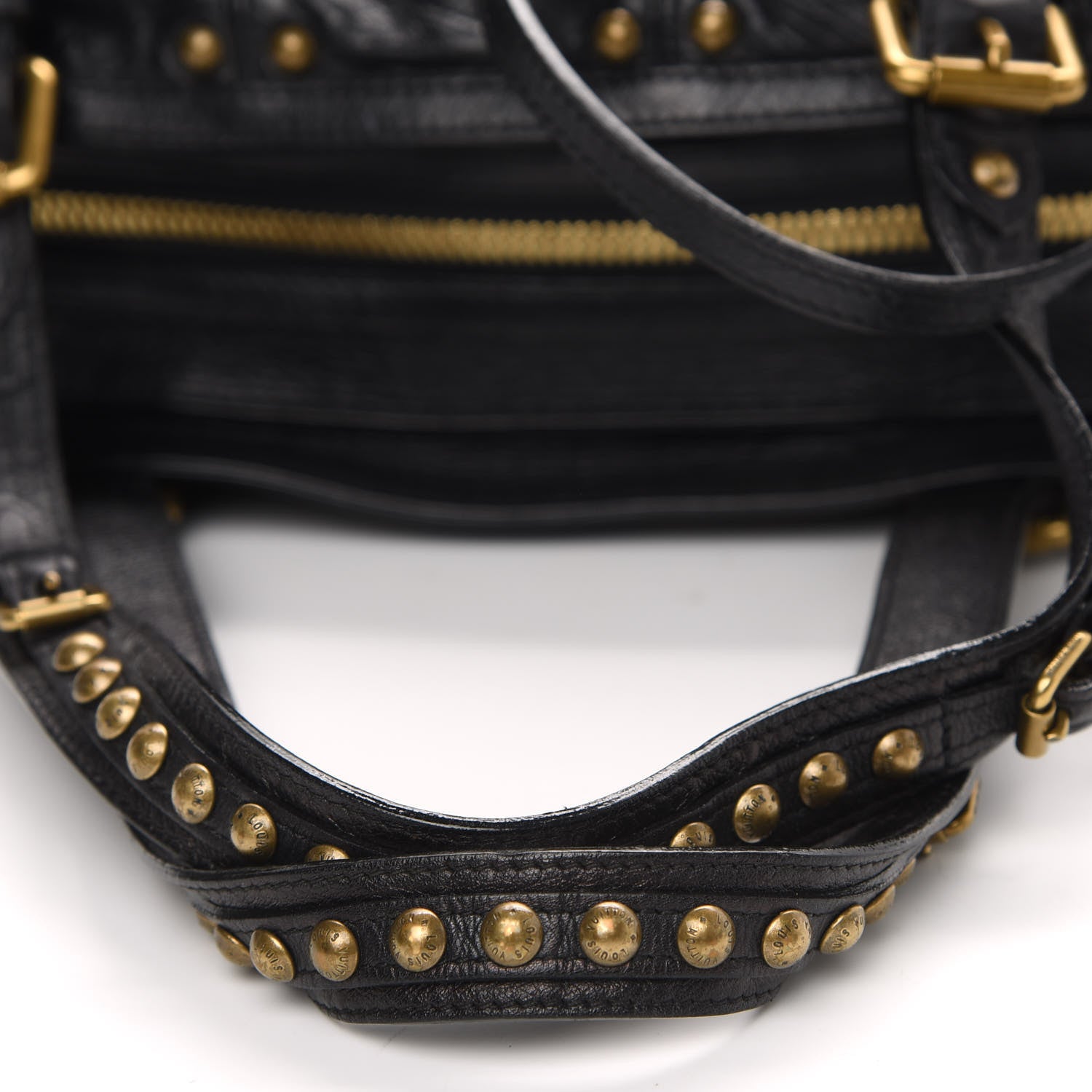Louis Vuitton Lambskin Riveting Black 13 of 14
