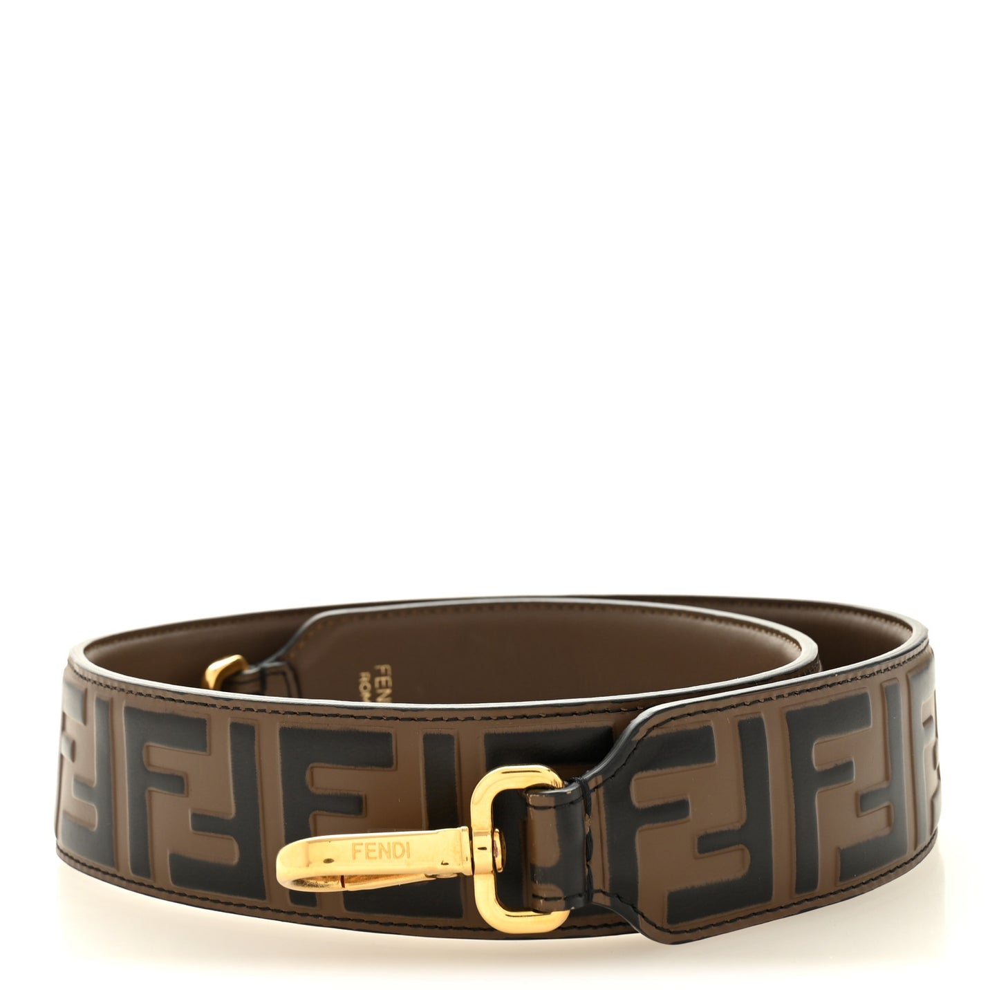 Vitello Century Bi-Color FF 1974 Embossed Strap You Maya Black